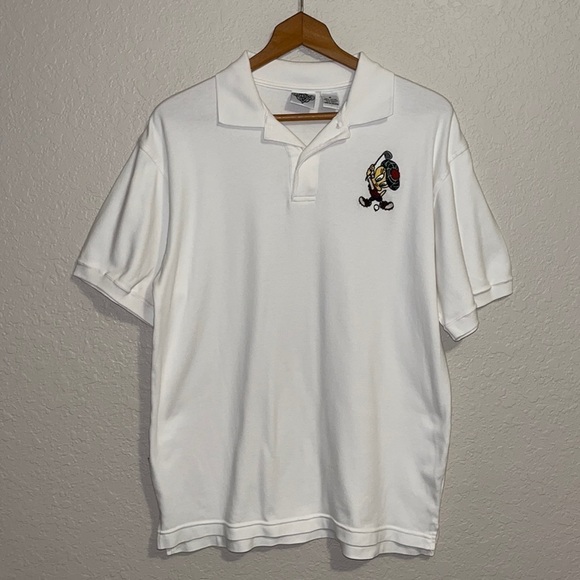 ACME Other - Looney Tunes Acme Clothing Co. Tweety Bird Men’s Polo Golf Shirt Size M White